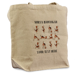 Yoga Dogs Sun Salutations Reusable Cotton Grocery Bag - Single (Personalized)