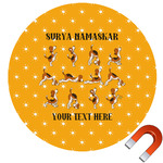 Yoga Dogs Sun Salutations Car Magnet (Personalized)