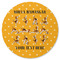 Yoga Dogs Sun Salutations Round Rubber Backed Coaster (Personalized)
