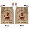 Yoga Dogs Sun Salutations Santa Sack - Front & Back (Personalized)
