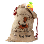 Yoga Dogs Sun Salutations Santa Sack (Personalized)