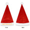 Yoga Dogs Sun Salutations Santa Hats - Front and Back (Single Print) APPROVAL