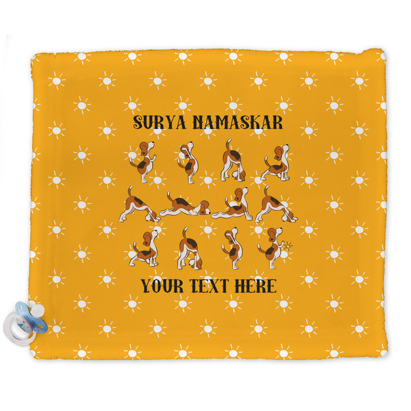 Custom Yoga Dogs Sun Salutations Security Blanket - Single Sided (Personalized)