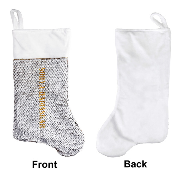 Yoga Dogs Sun Salutations Sequin Stocking - Approval
