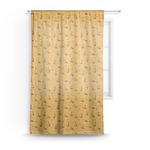 Yoga Dogs Sun Salutations Sheer Curtain (Personalized)