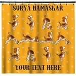 Yoga Dogs Sun Salutations Shower Curtain - Custom Size (Personalized)