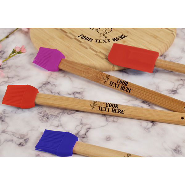 Yoga Dogs Sun Salutations Silicone Brush - Red - Lifestyle