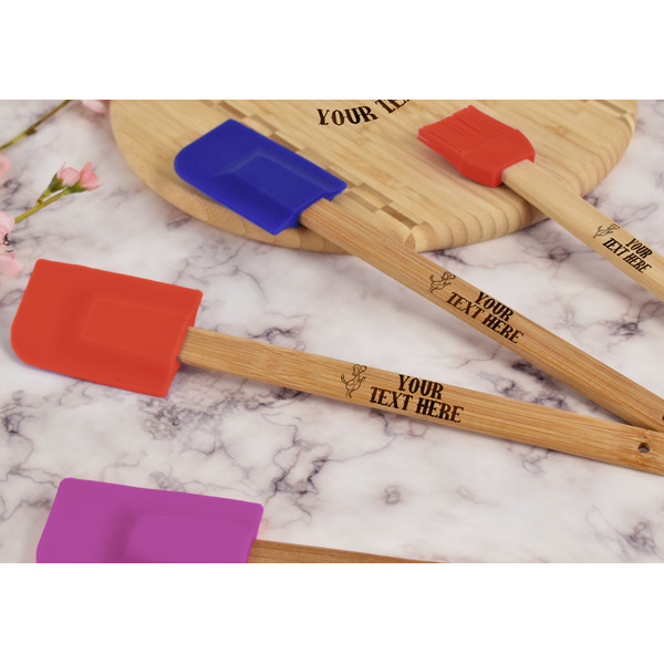 Yoga Dogs Sun Salutations Silicone Spatula - Red - Lifestyle