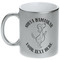 Yoga Dogs Sun Salutations Metallic Silver Mug (Personalized)