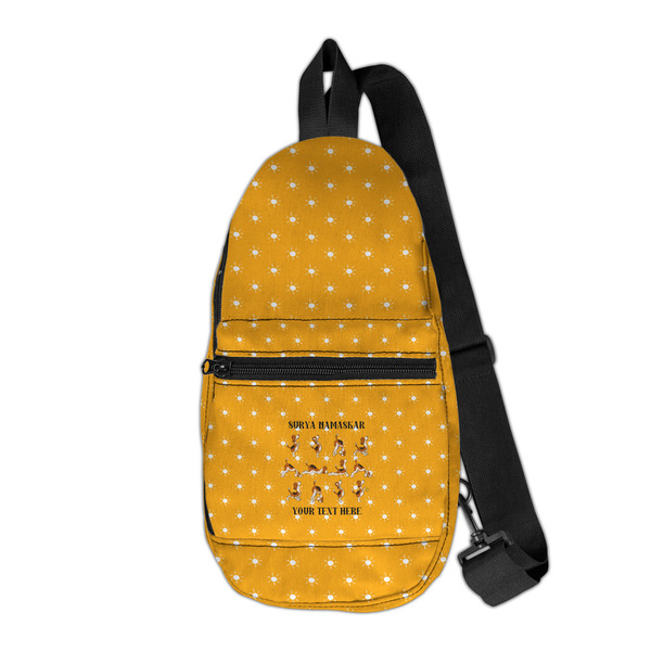 Custom Yoga Dogs Sun Salutations Sling Bag (Personalized)