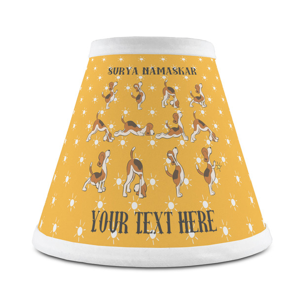 Custom Yoga Dogs Sun Salutations Chandelier Lamp Shade (Personalized)