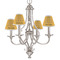 Yoga Dogs Sun Salutations Small Chandelier Shade - LIFESTYLE (on chandelier)