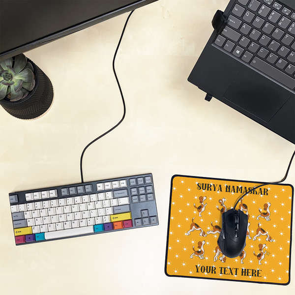 Yoga Dogs Sun Salutations Small Gaming Mats - LIFESTYLE