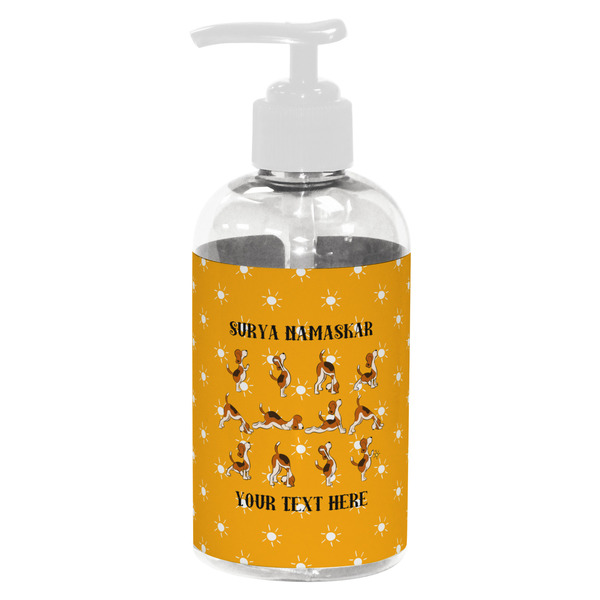 Yoga Dogs Sun Salutations Small Liquid Dispenser (8 oz) - White