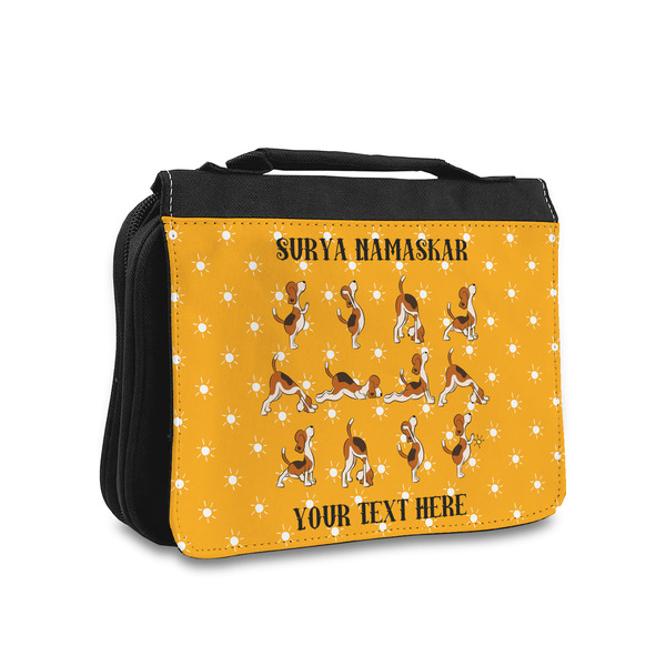Custom Yoga Dogs Sun Salutations Toiletry Bag - Small (Personalized)
