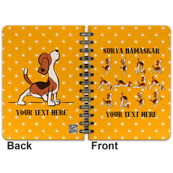 Yoga Dogs Sun Salutations Spiral Journal 5 x 7 - Apvl