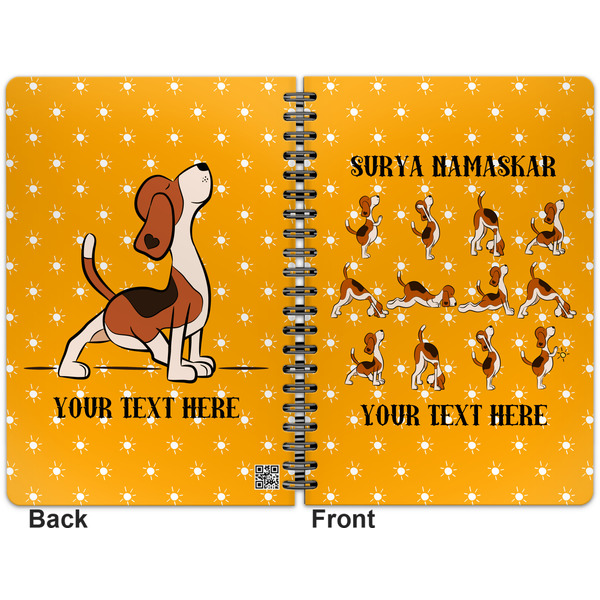 Yoga Dogs Sun Salutations Spiral Journal 7 x 10 - Apvl