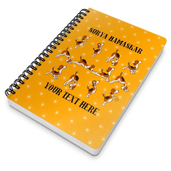 Yoga Dogs Sun Salutations Spiral Journal 7 x 10 - Main