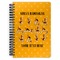 Yoga Dogs Sun Salutations Spiral Journal Large - Front View