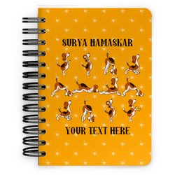 Yoga Dogs Sun Salutations Spiral Notebook - 5x7 w/ Name or Text