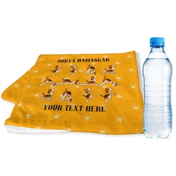 Yoga Dogs Sun Salutations Sports & Fitness Towel (Personalized)