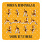 Yoga Dogs Sun Salutations Square Decal (Personalized)