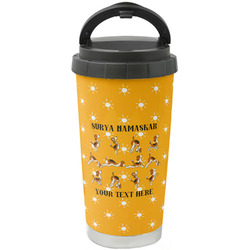 Yoga Dogs Sun Salutations Stainless Steel Coffee Tumbler (Personalized)