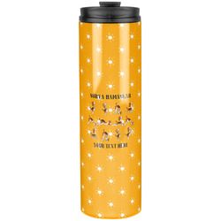 Yoga Dogs Sun Salutations Stainless Steel Skinny Tumbler - 20 oz (Personalized)