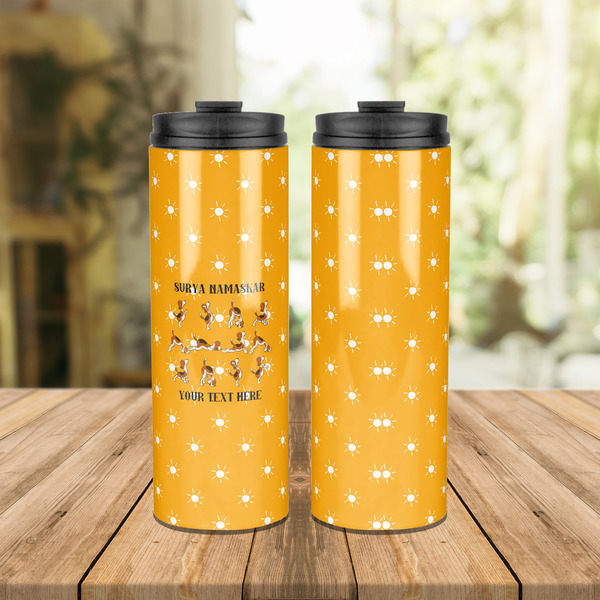 Yoga Dogs Sun Salutations Stainless Steel Tumbler - Lifestyle