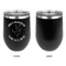 Yoga Dogs Sun Salutations Stainless Wine Tumblers - Black - Single Sided - Approval