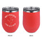Yoga Dogs Sun Salutations Stainless Wine Tumblers - Coral - Single Sided - Approval