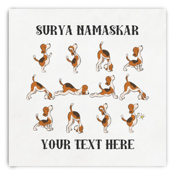 Yoga Dogs Sun Salutations Paper Dinner Napkins (Personalized)