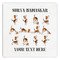Yoga Dogs Sun Salutations Paper Dinner Napkin - Front View
