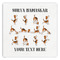 Yoga Dogs Sun Salutations Paper Dinner Napkins (Personalized)
