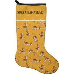 Yoga Dogs Sun Salutations Holiday Stocking - Neoprene (Personalized)