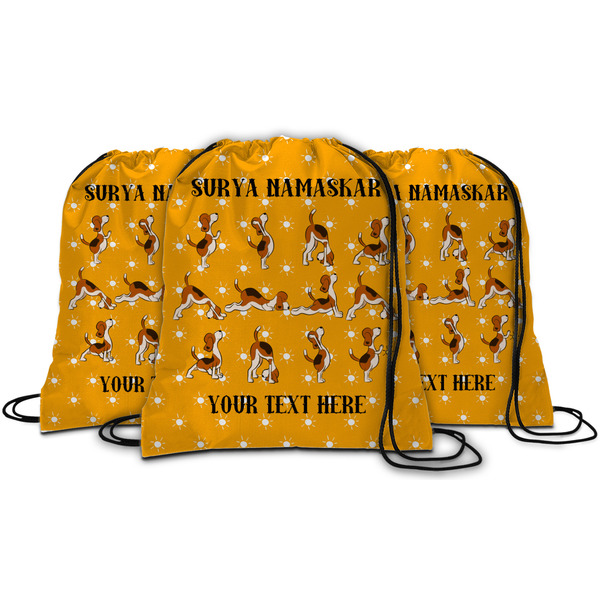 Yoga Dogs Sun Salutations String Backpack - MAIN