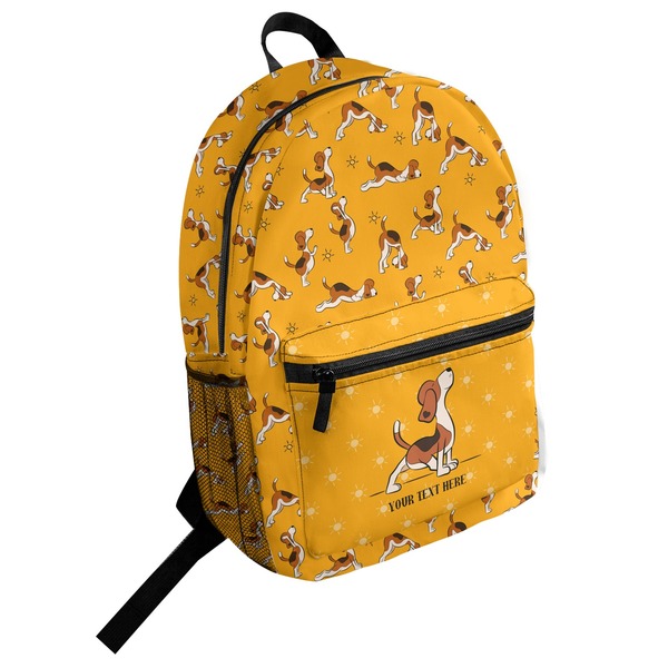 Custom Yoga Dogs Sun Salutations Student Backpack (Personalized)
