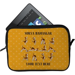 Yoga Dogs Sun Salutations Tablet Case / Sleeve - Small (Personalized)