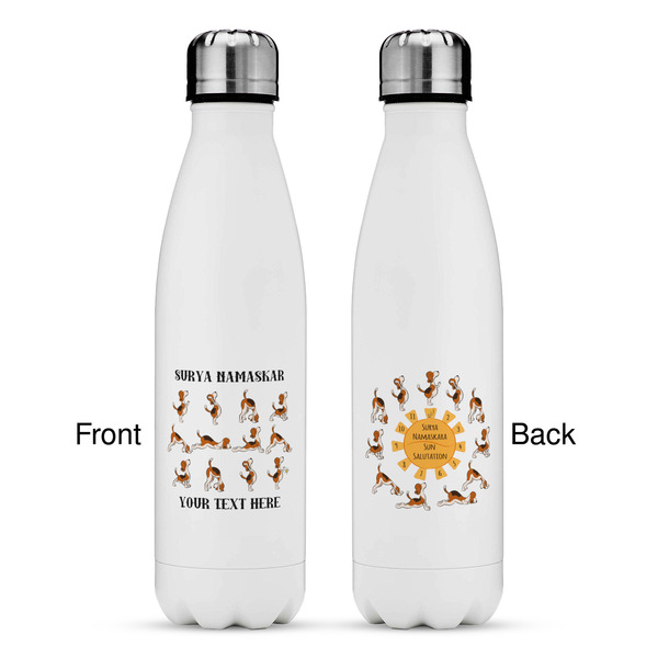 Yoga Dogs Sun Salutations Tapered Water Bottle - Apvl