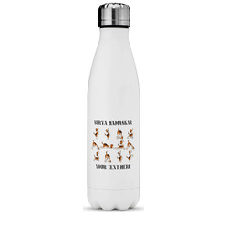 Yoga Dogs Sun Salutations Water Bottle - 17 oz. - Stainless Steel - Full Color Printing (Personalized)