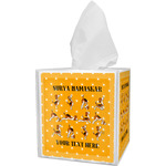 Yoga Dogs Sun Salutations Tissue Box Cover (Personalized)