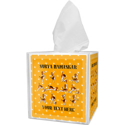 Yoga Dogs Sun Salutations Tissue Box Cover (Personalized)