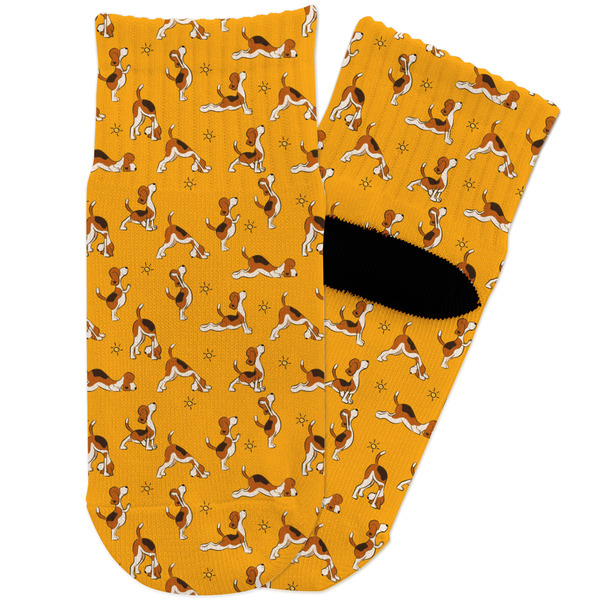 Custom Yoga Dogs Sun Salutations Toddler Ankle Socks
