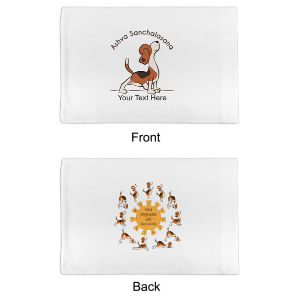 Yoga Dogs Sun Salutations Toddler Pillow Case - APPROVAL (partial print)