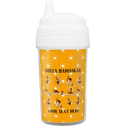 Yoga Dogs Sun Salutations Toddler Sippy Cup (Personalized)