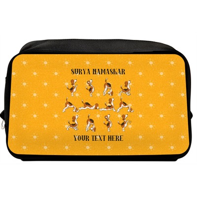 Yoga Dogs Sun Salutations Toiletry Bag / Dopp Kit (Personalized)