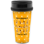 Yoga Dogs Sun Salutations Acrylic Travel Mug without Handle (Personalized)