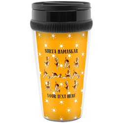 Yoga Dogs Sun Salutations Acrylic Travel Mug without Handle (Personalized)