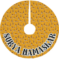 Yoga Dogs Sun Salutations Tree Skirt (Personalized)