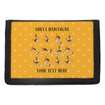 Yoga Dogs Sun Salutations Trifold Wallet (Personalized)